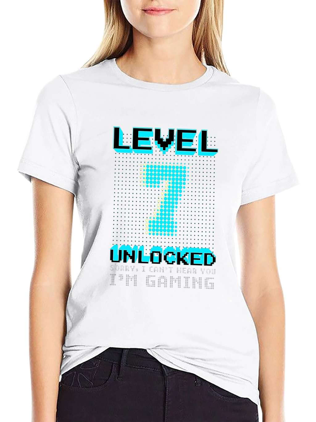 Level 7 Unlocked Gamer T-Shirt - Black