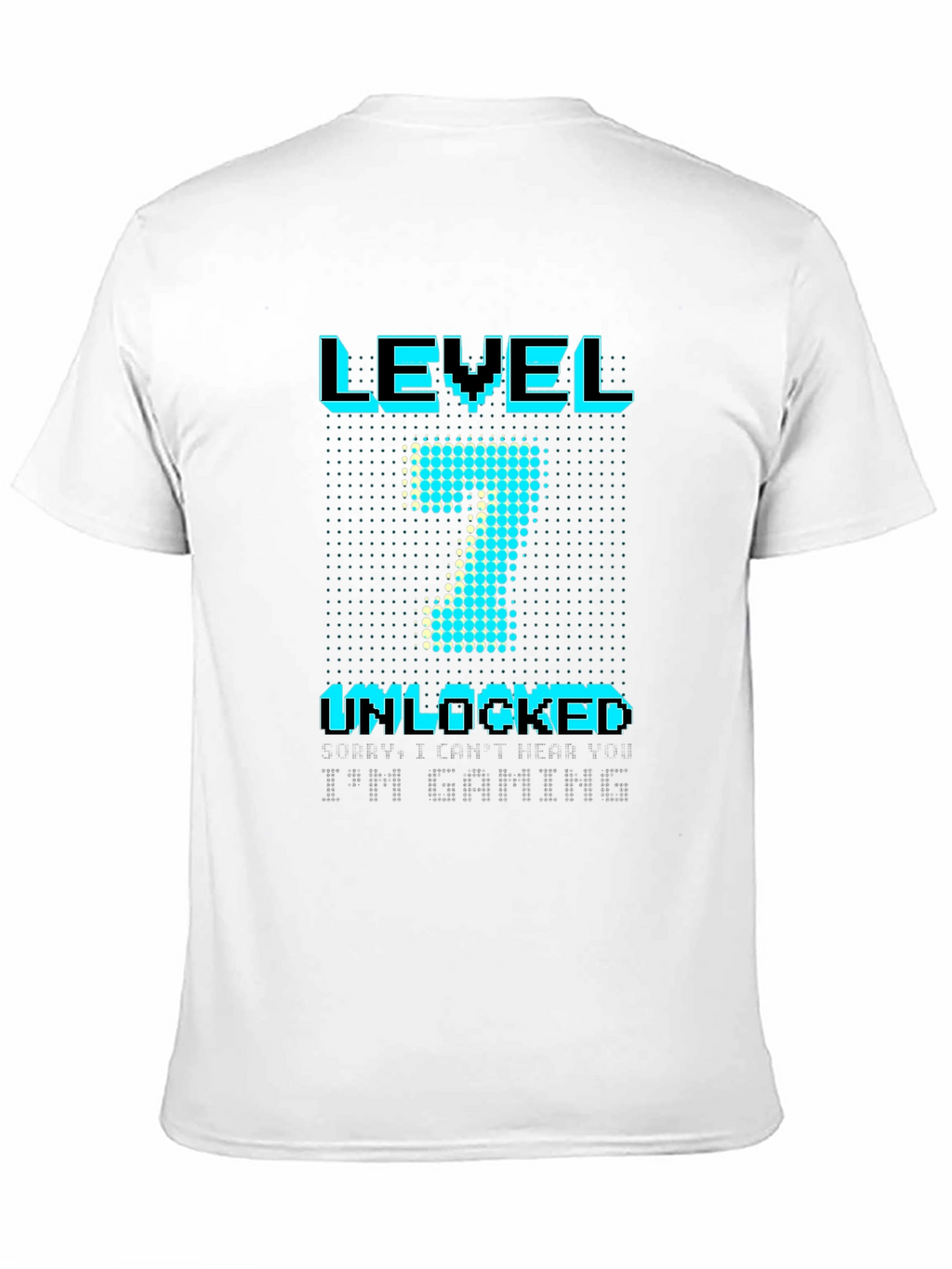 Level 7 Unlocked Gamer T-Shirt - Black