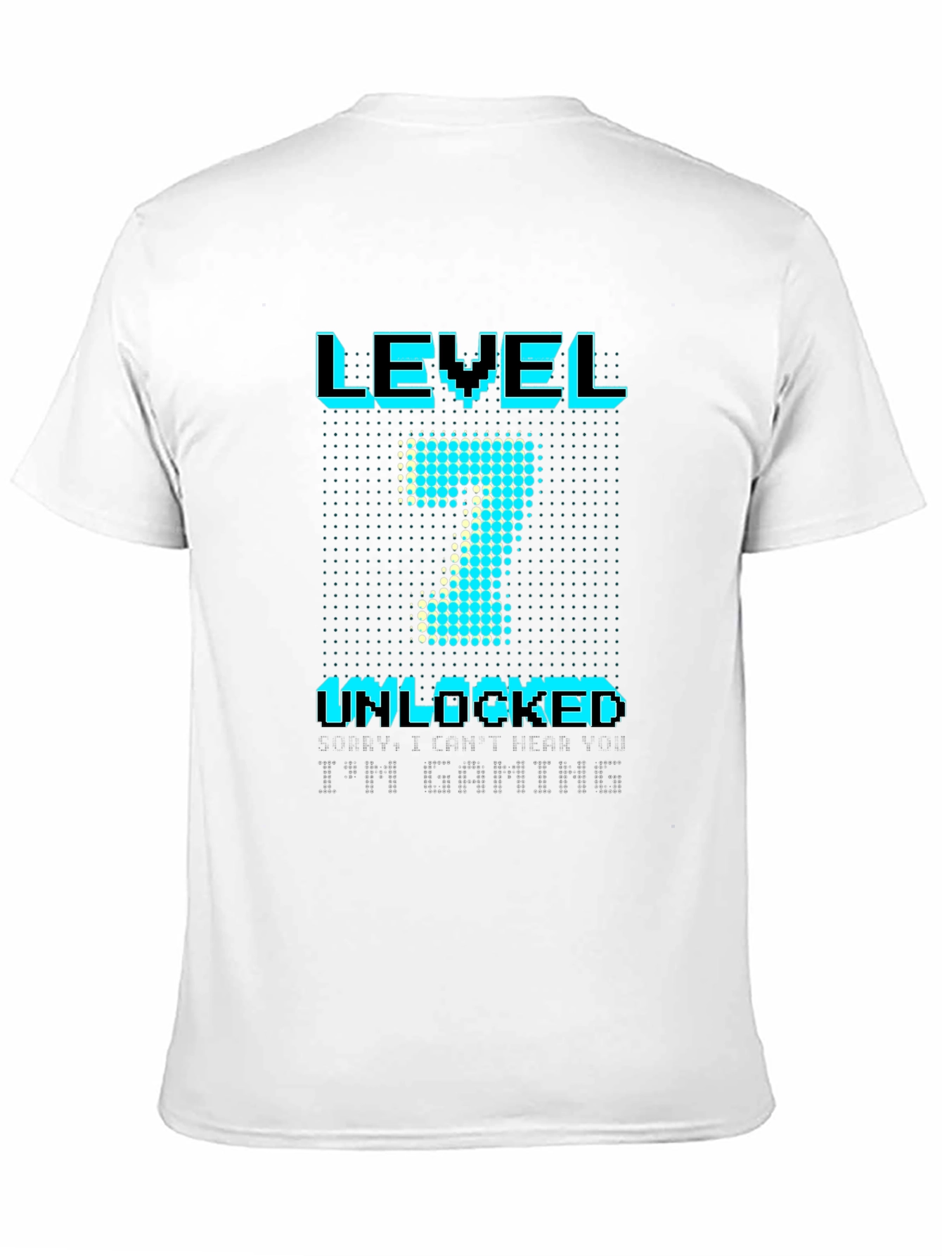 Level 7 Unlocked Gamer T-Shirt - Black