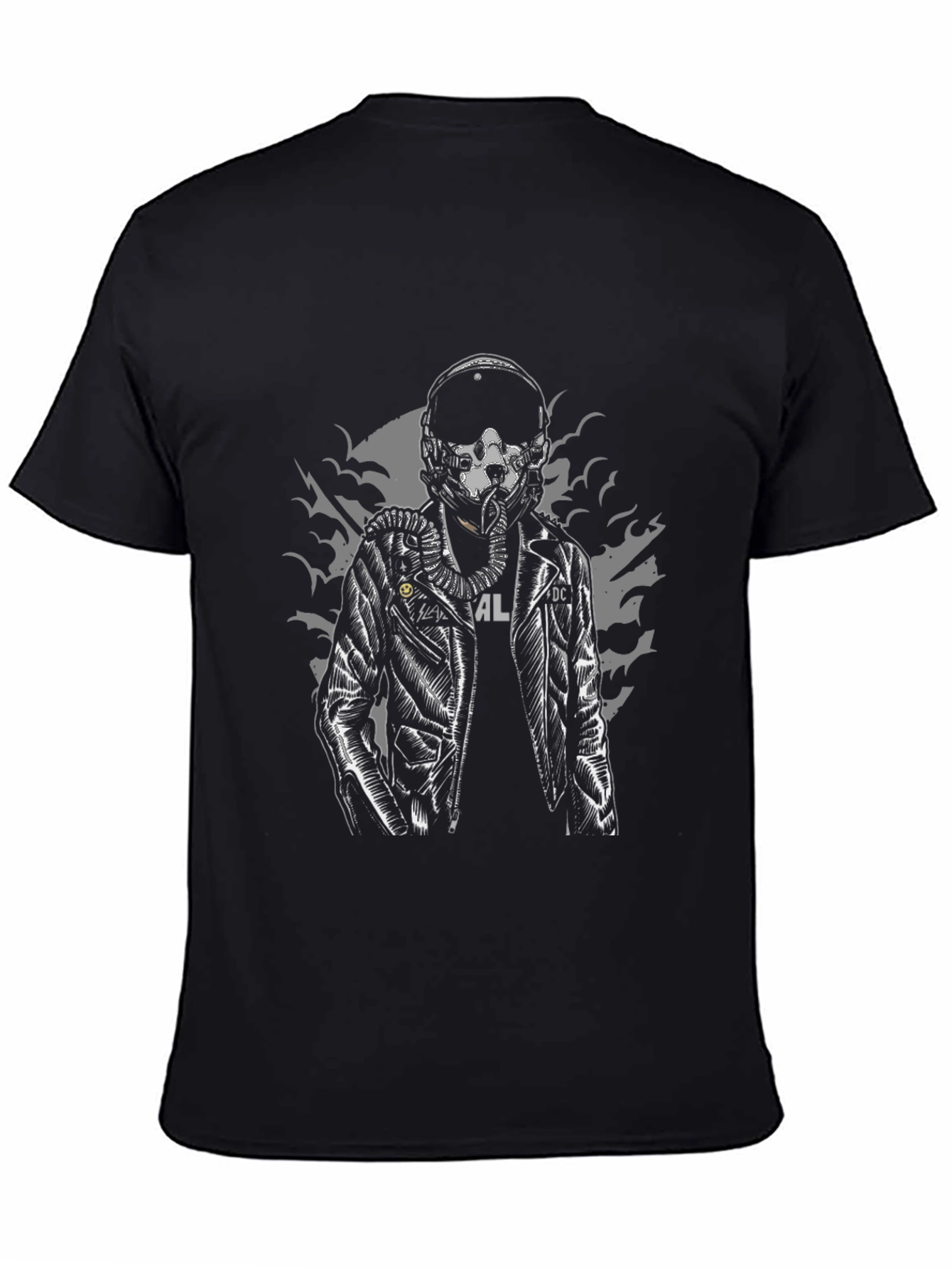 Sci-Fi Pilot Graphic Black T-Shirt