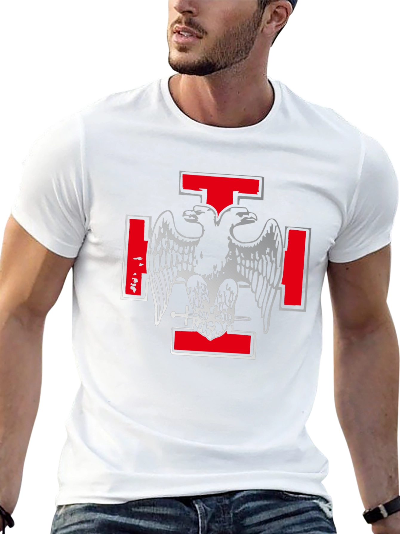 Knights Templar T-Shirt - Double Headed Eagle Design