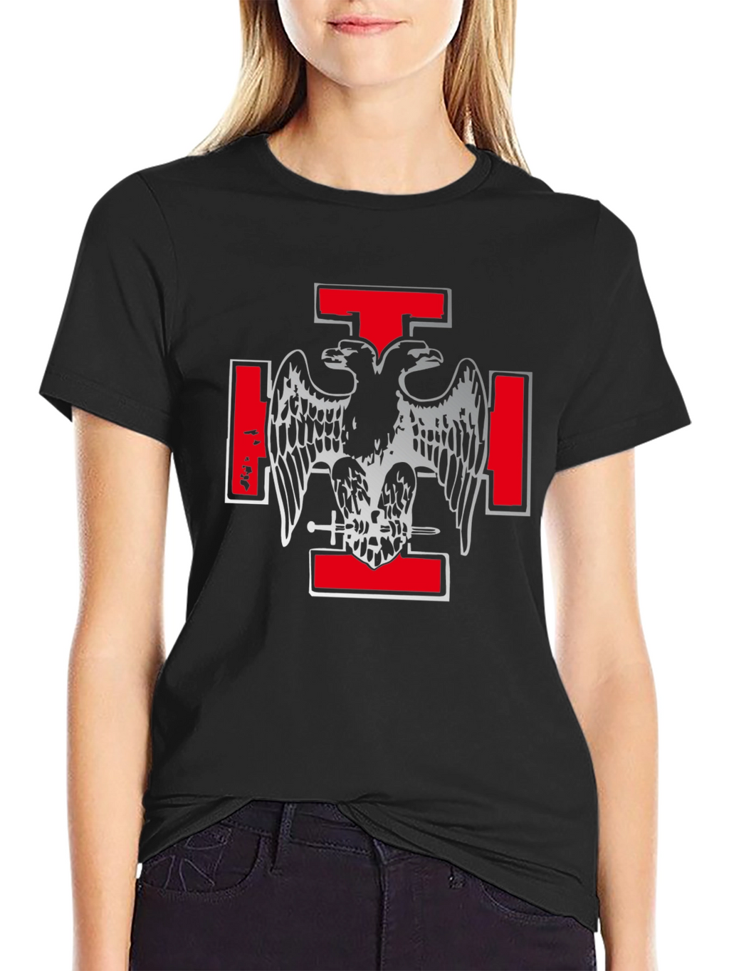 Knights Templar T-Shirt - Double Headed Eagle Design