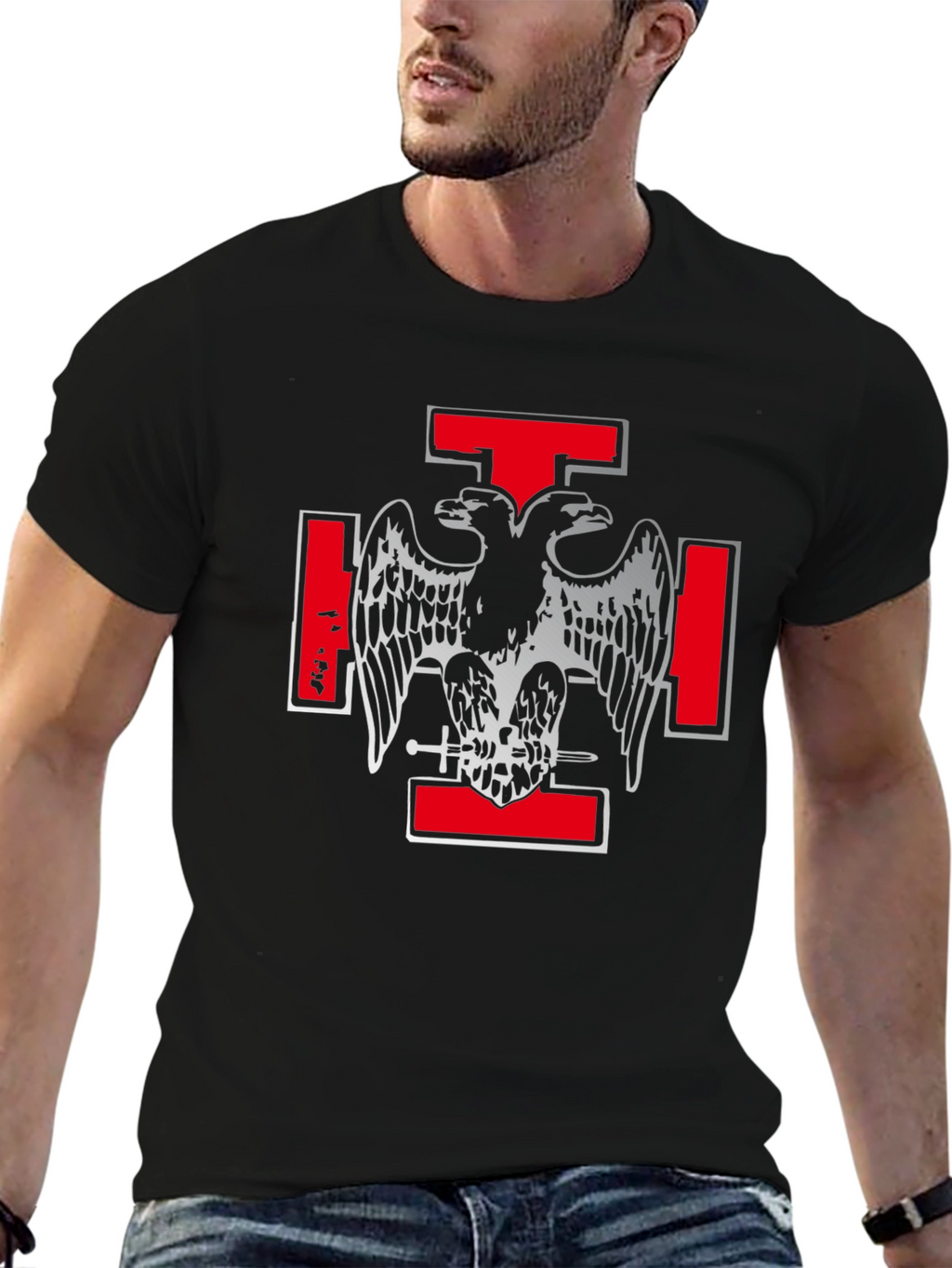 Knights Templar T-Shirt - Double Headed Eagle Design