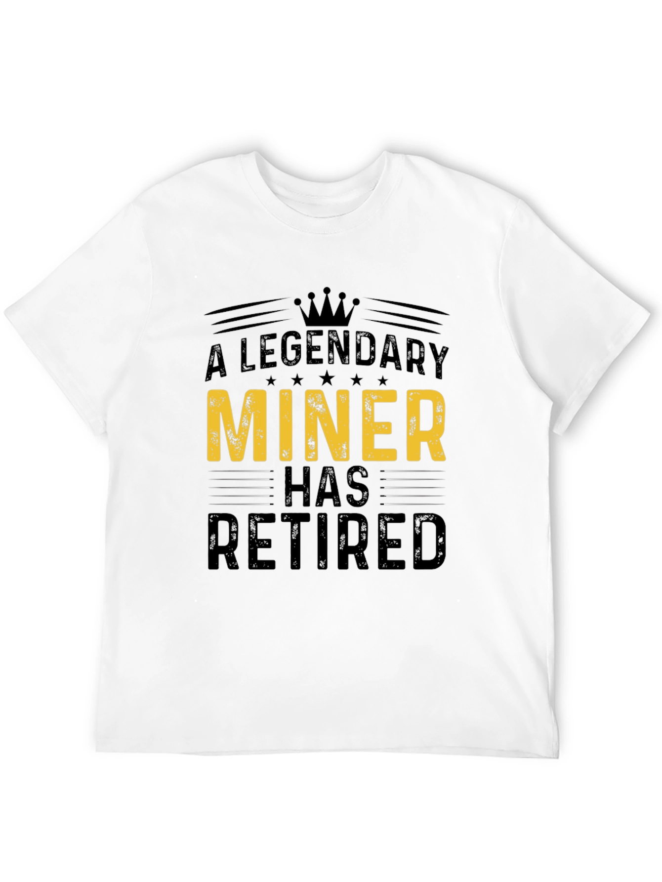 Legendary Miner Retired Black Graphic Tee