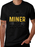Legendary Miner Retired Black Graphic Tee
