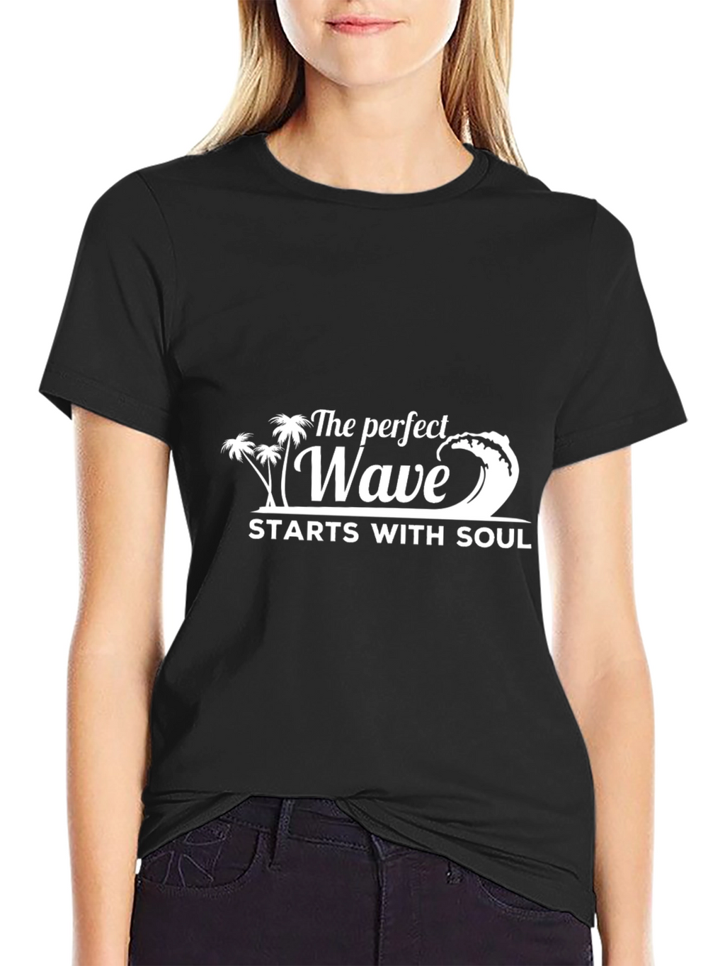 The Perfect Wave Graphic T-Shirt - Black