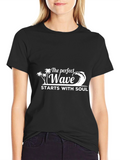 The Perfect Wave Graphic T-Shirt - Black
