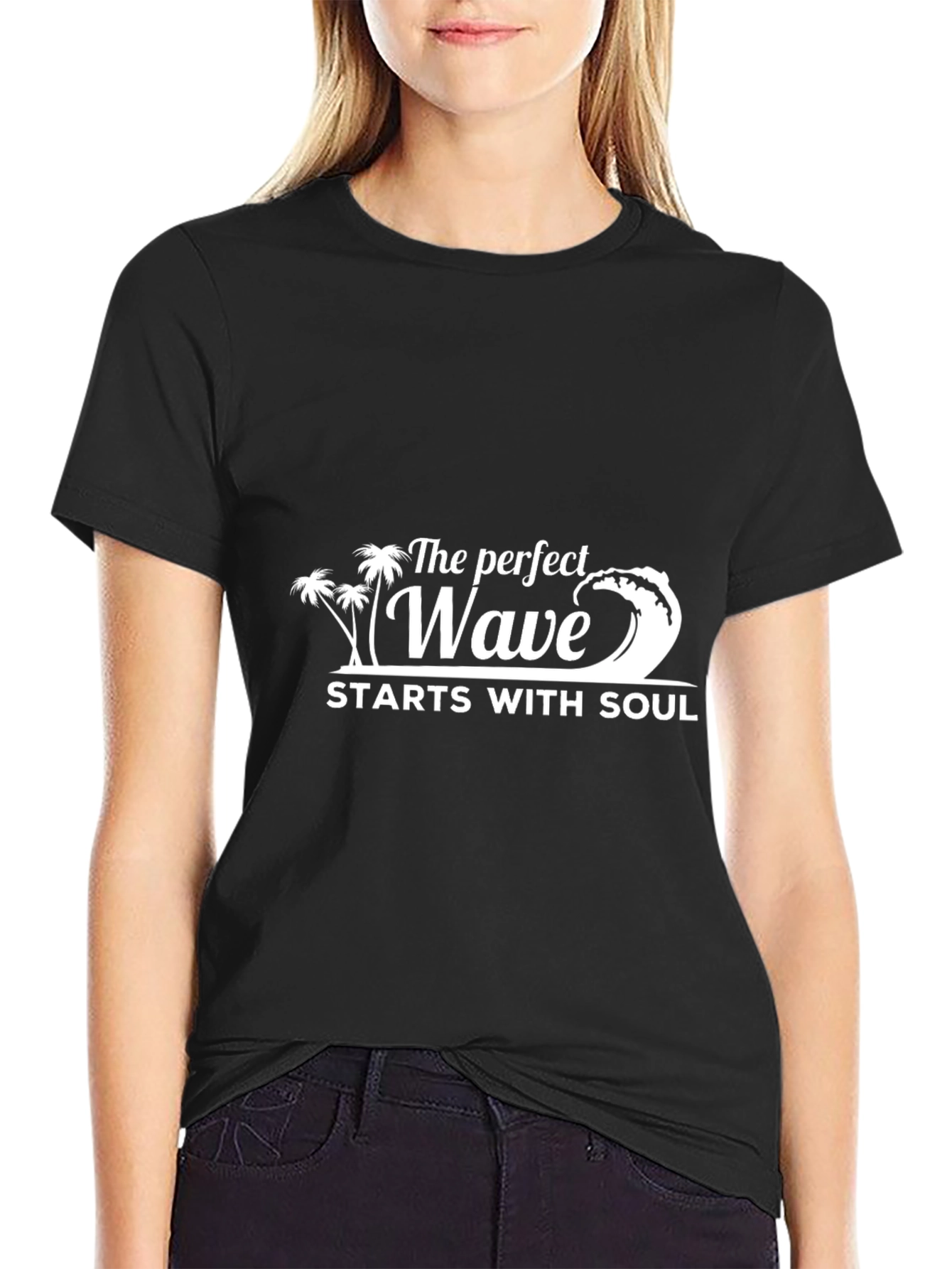 The Perfect Wave Graphic T-Shirt - Black