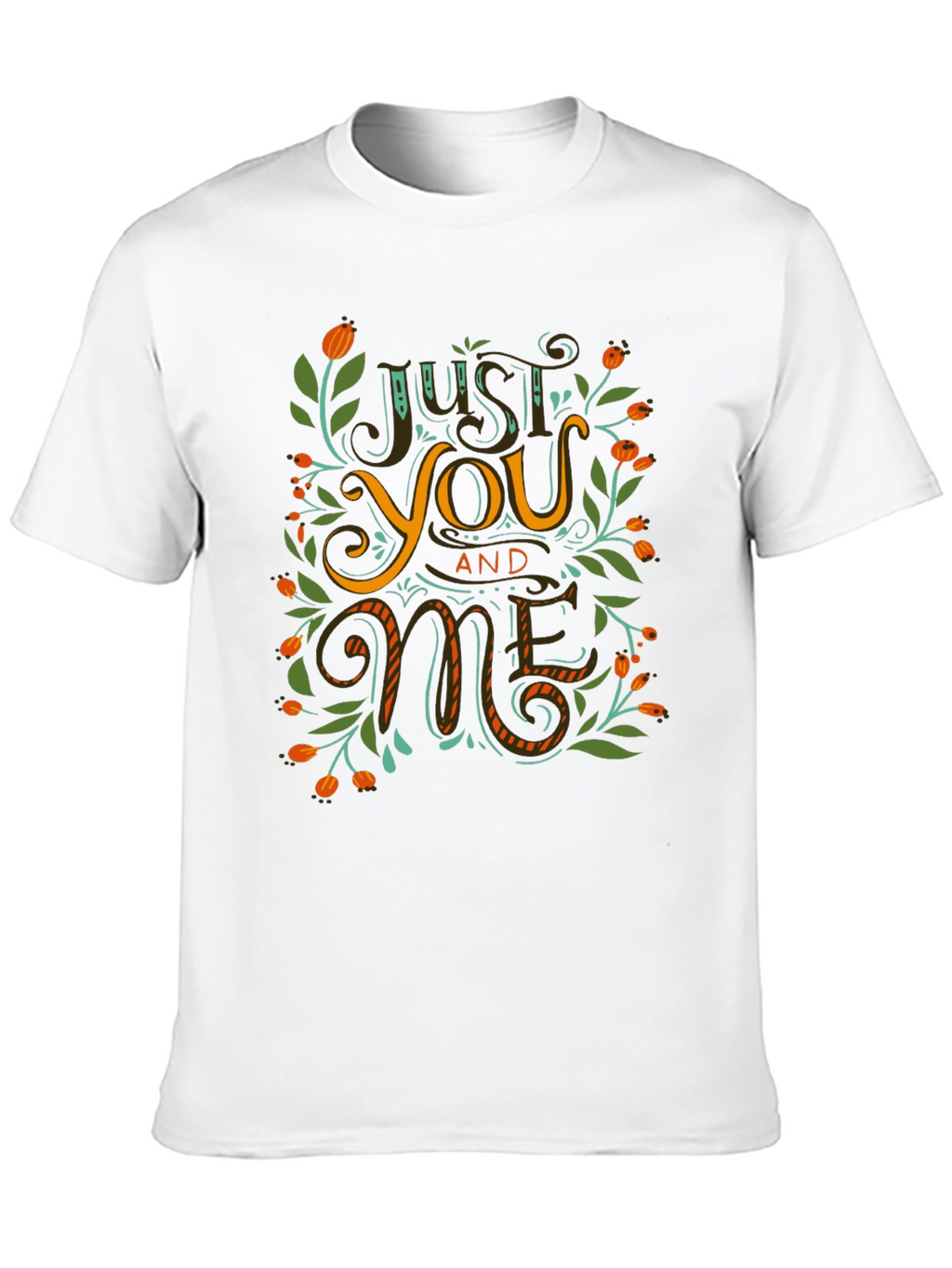 Just You and Me Graphic Black T-Shirt