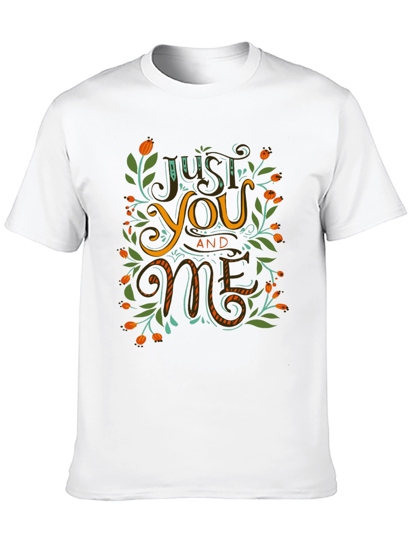 Just You and Me Graphic Black T-Shirt