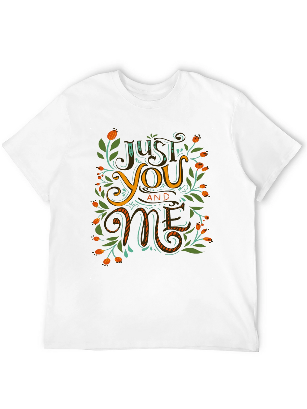 Just You and Me Graphic Black T-Shirt