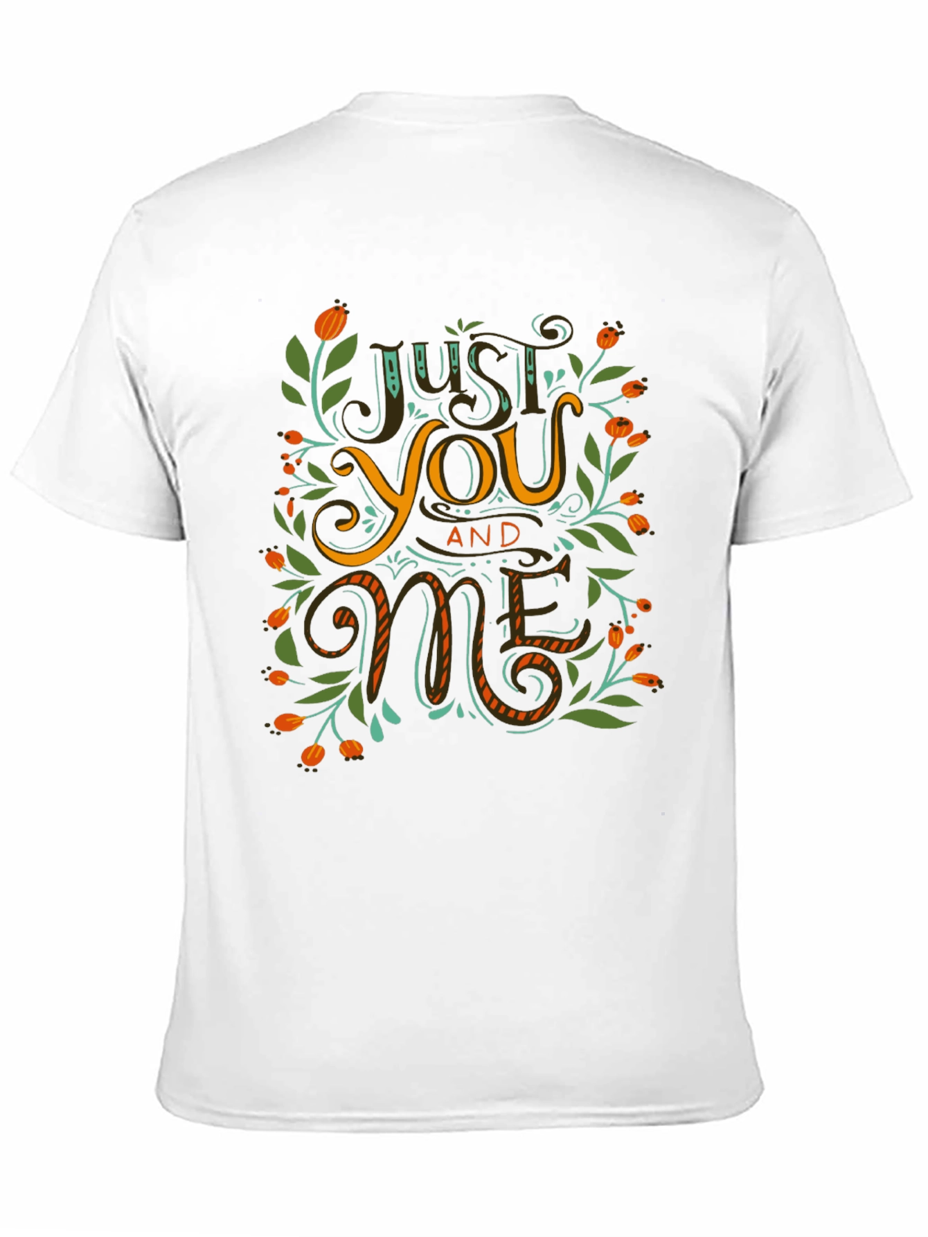 Just You and Me Graphic Black T-Shirt