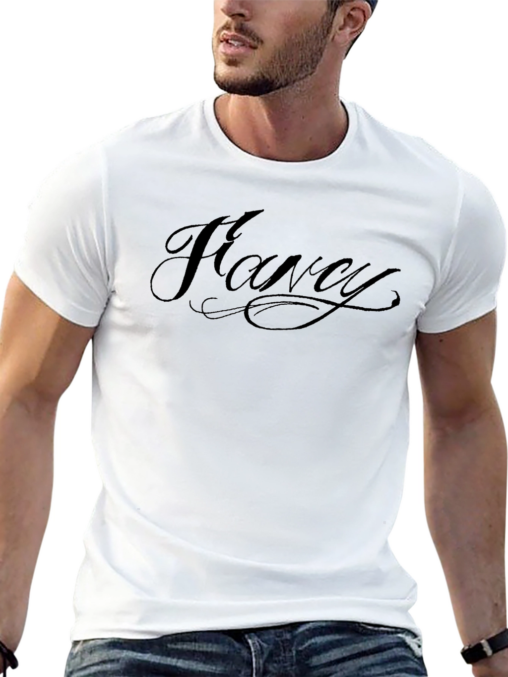 Flavey Script Black T-Shirt - Casual Style