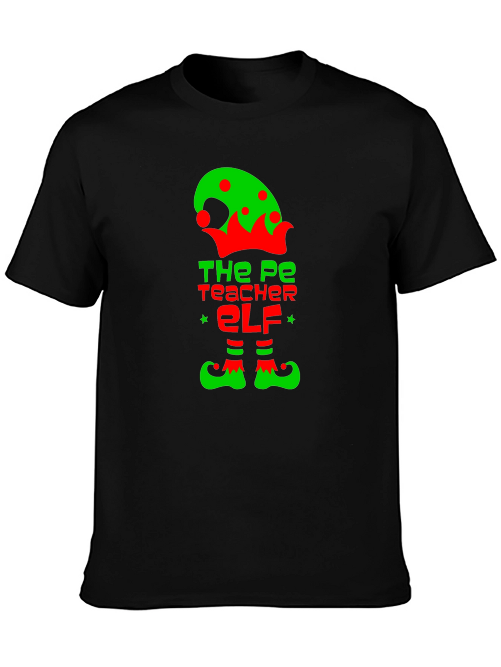 PE Teacher Elf Graphic Tee