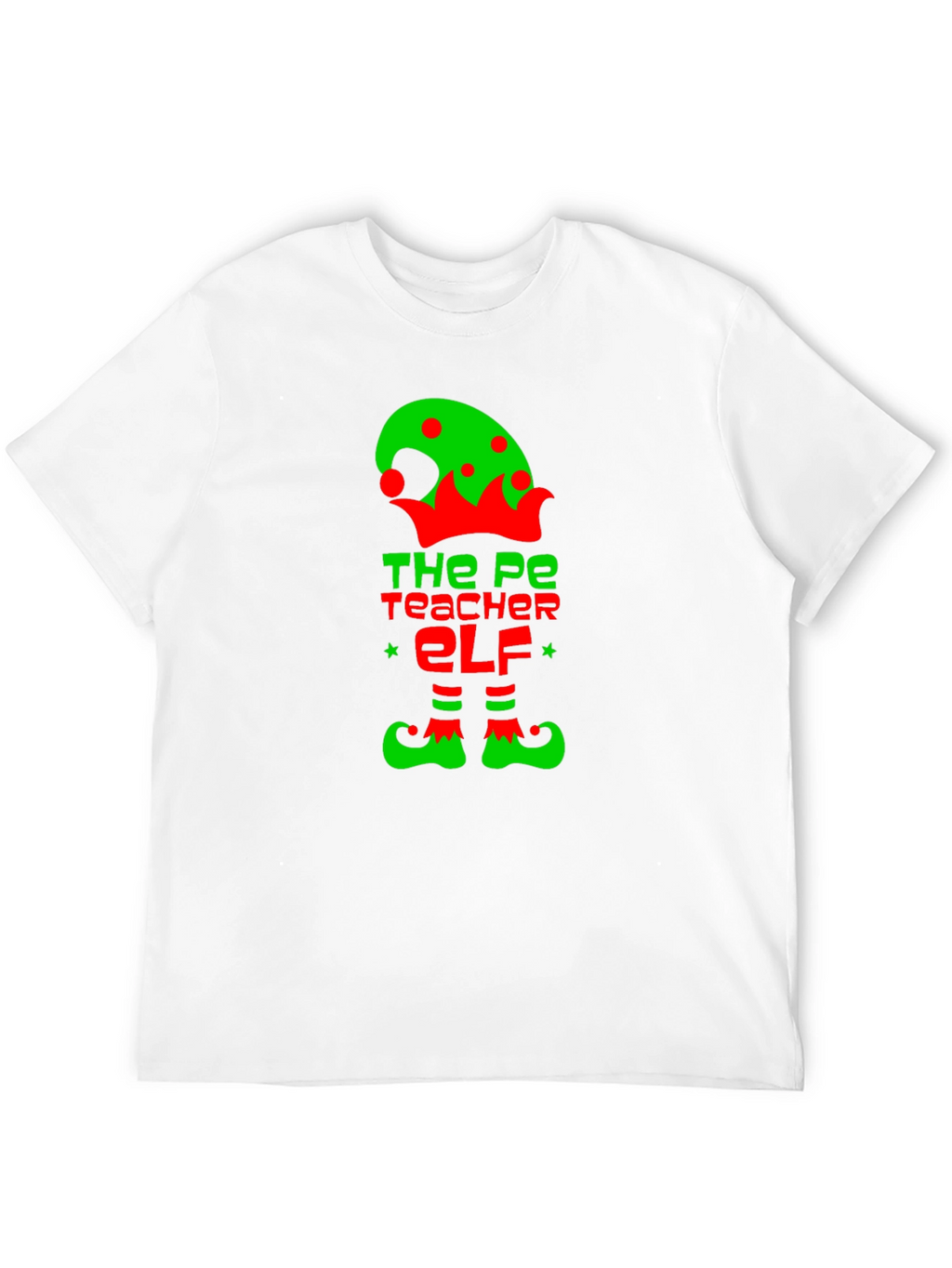 PE Teacher Elf Graphic Tee