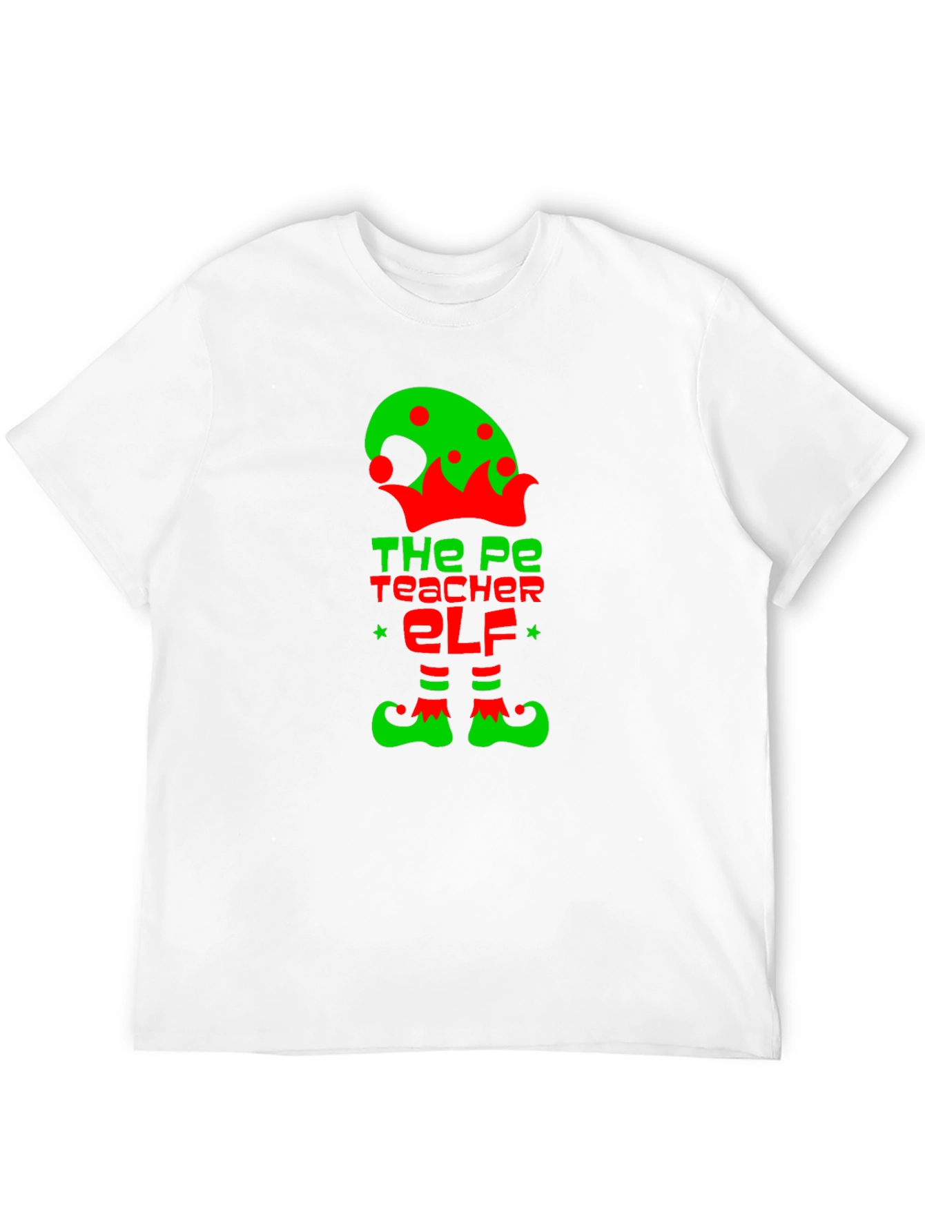 PE Teacher Elf Graphic Tee
