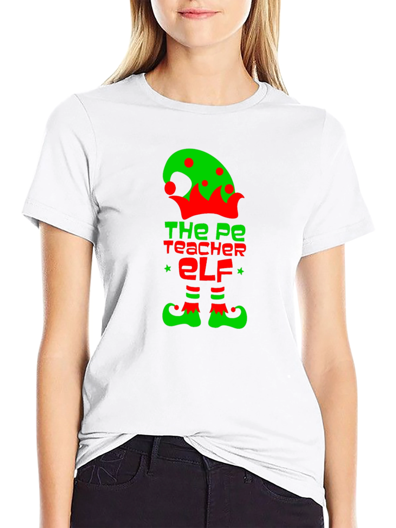 PE Teacher Elf Graphic Tee
