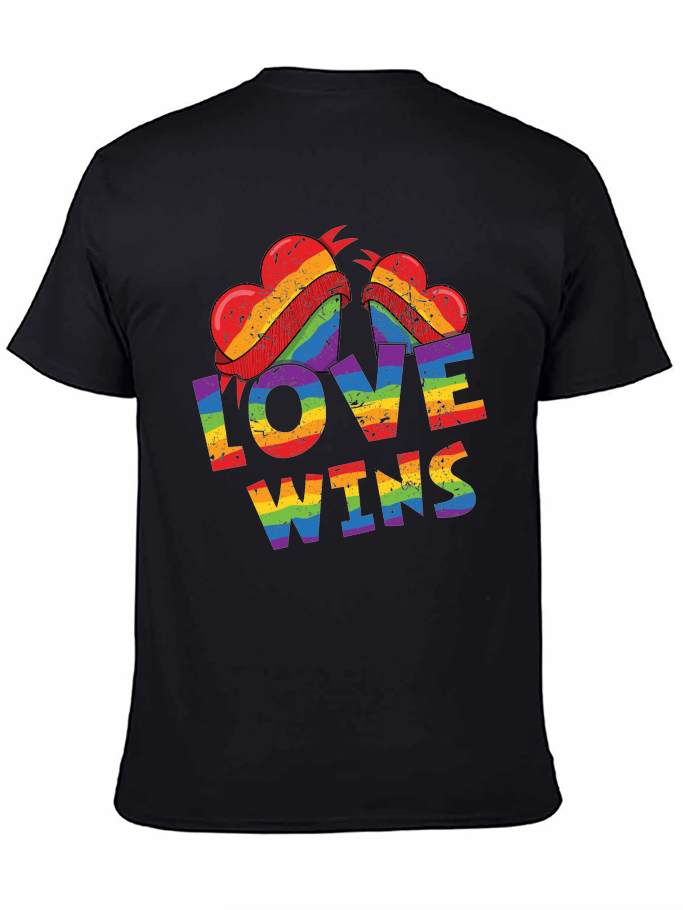 Love Wins Rainbow Graphic Tee