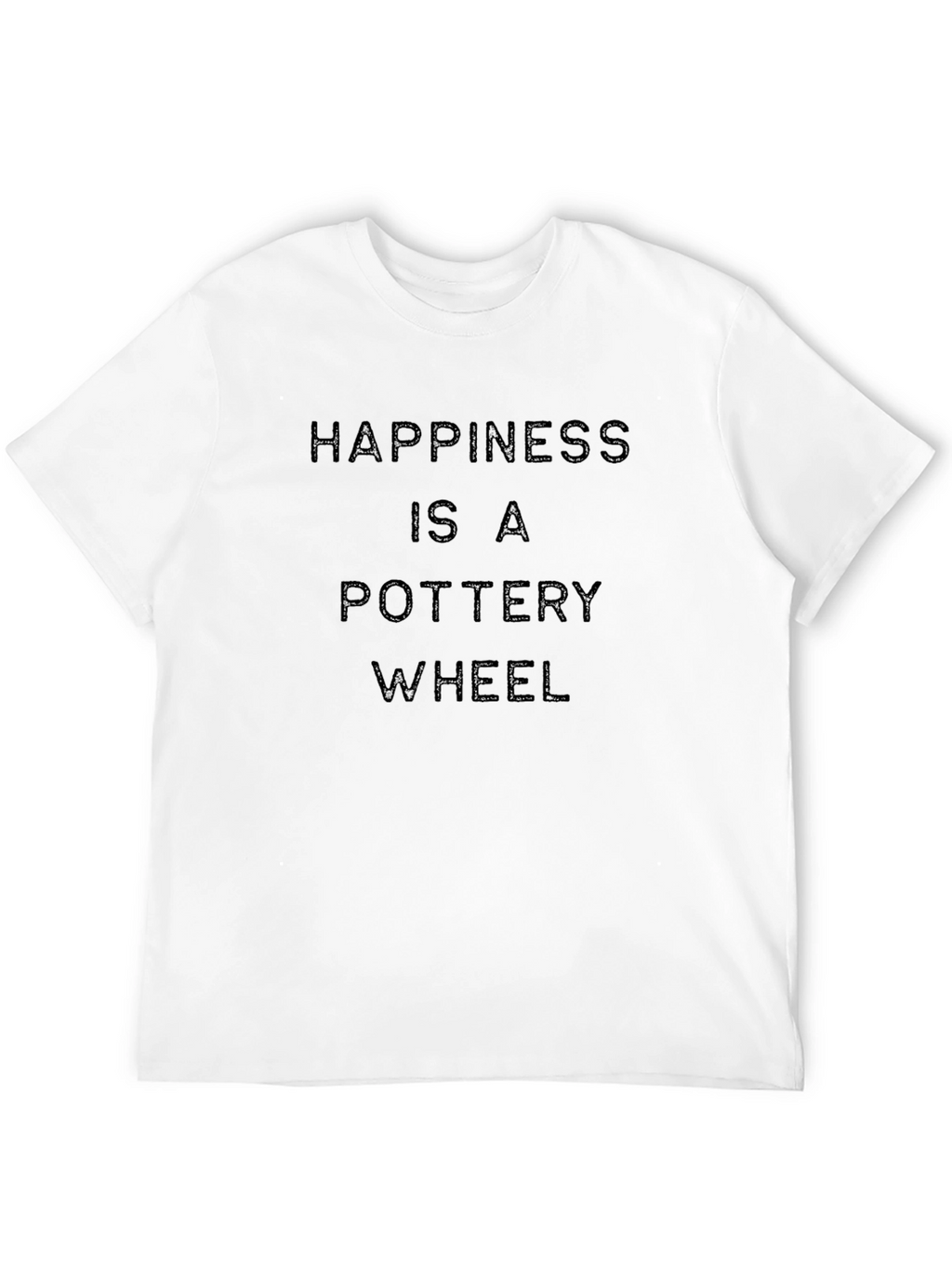 Pottery Wheel Happiness T-Shirt - Black Soft Cotton Tee