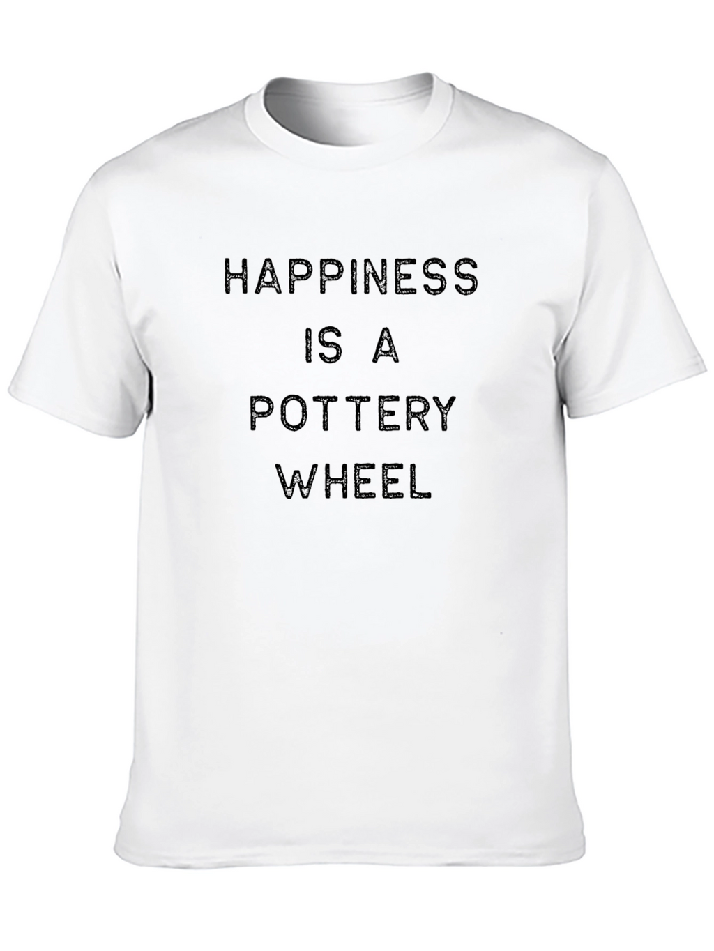 Pottery Wheel Happiness T-Shirt - Black Soft Cotton Tee