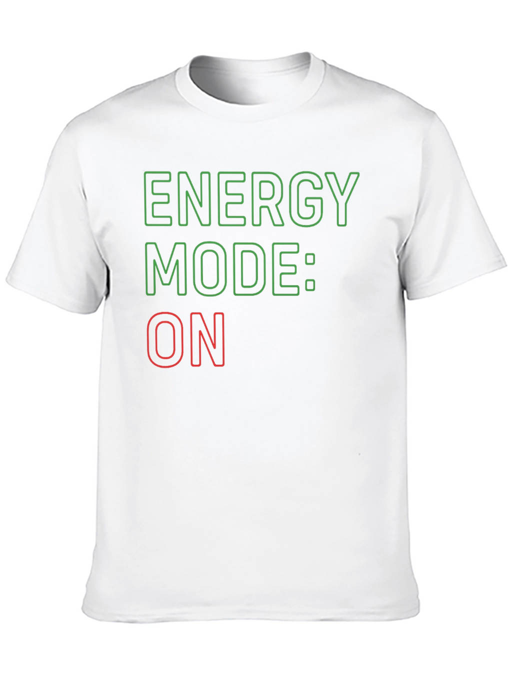 Energy Mode: ON Black Graphic Tee