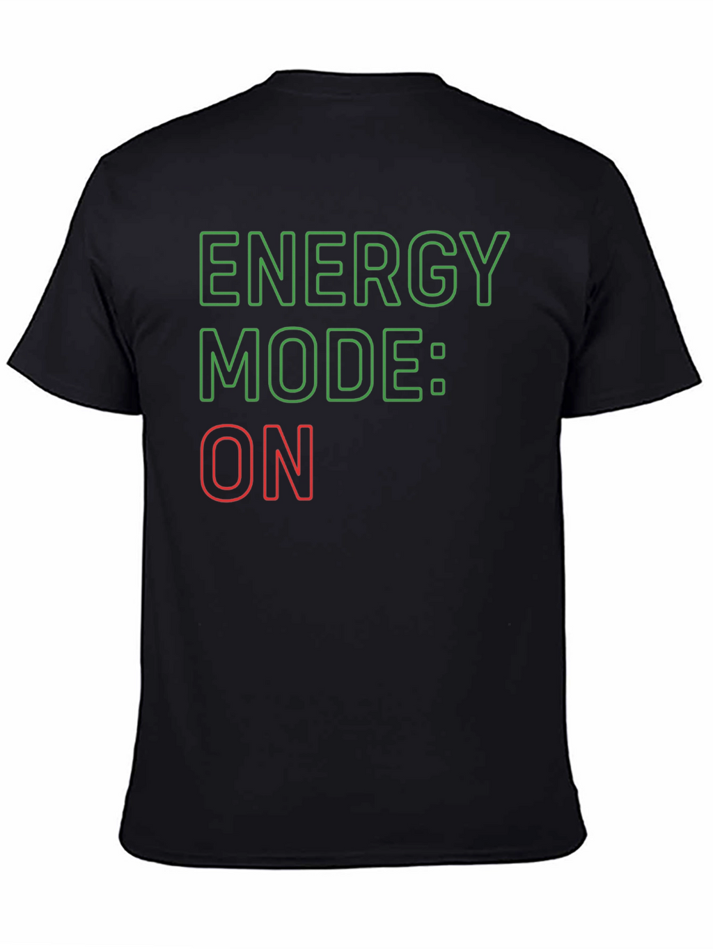 Energy Mode: ON Black Graphic Tee