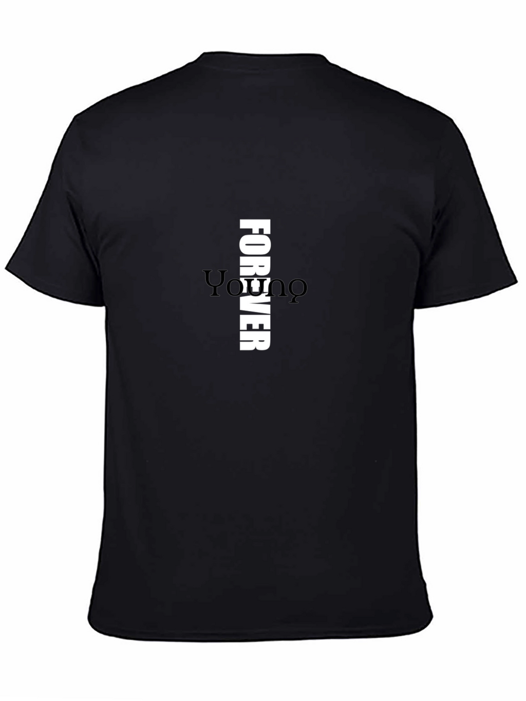 Forever Graphic Print Black T-Shirt