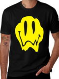 Melting Smiley Face Graphic T-Shirt