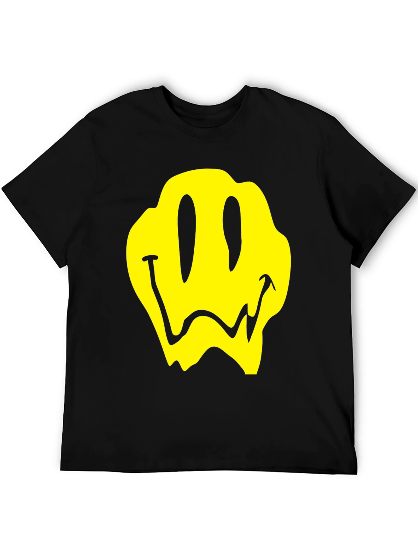 Melting Smiley Face Graphic T-Shirt