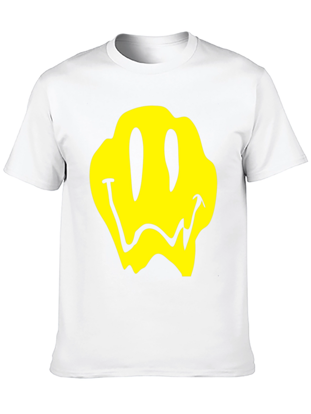 Melting Smiley Face Graphic T-Shirt