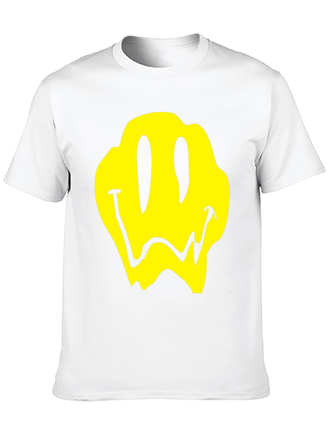 Melting Smiley Face Graphic T-Shirt