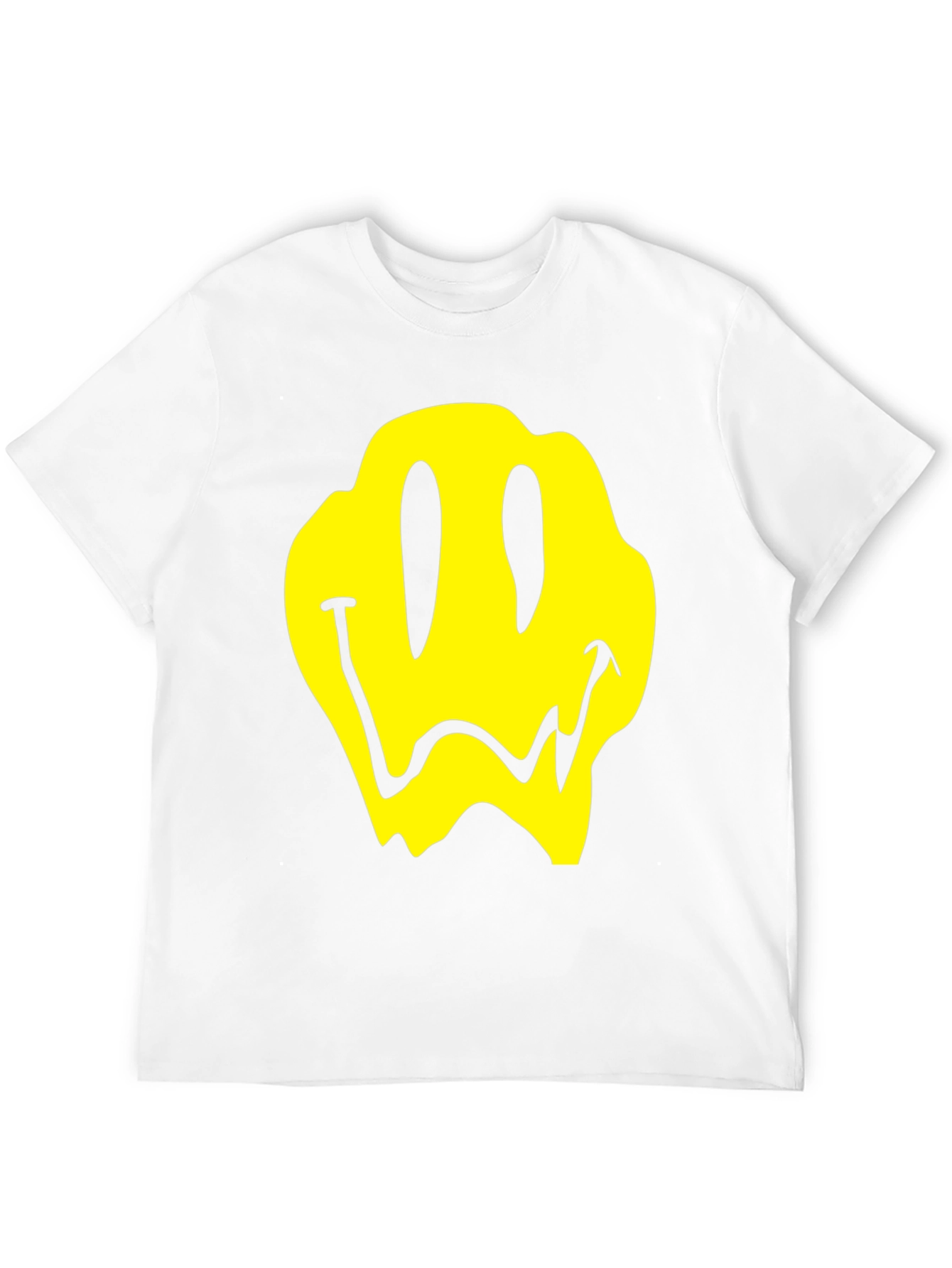 Melting Smiley Face Graphic T-Shirt
