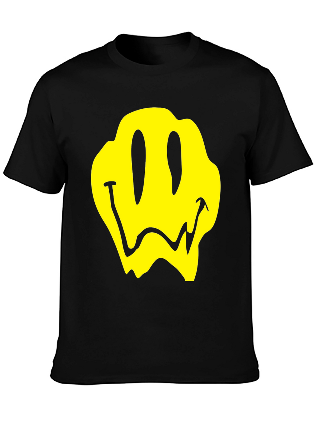 Melting Smiley Face Graphic T-Shirt