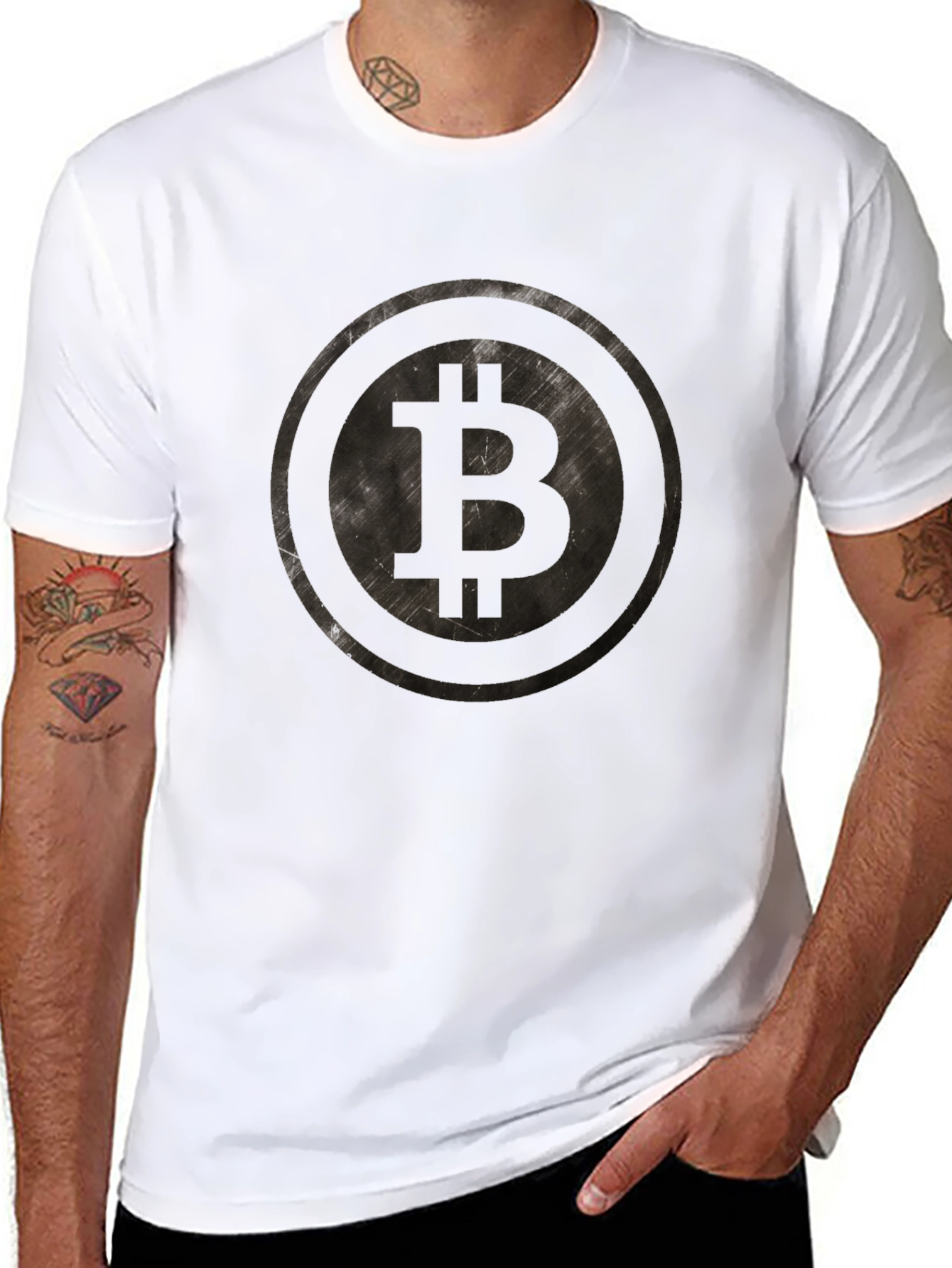 Bitcoin Logo Graphic T-Shirt