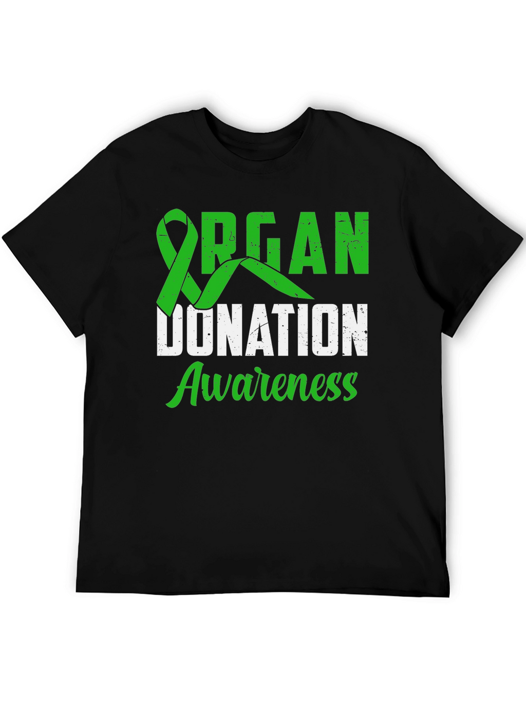 Organ Donation Awareness T-Shirt - Green Ribbon