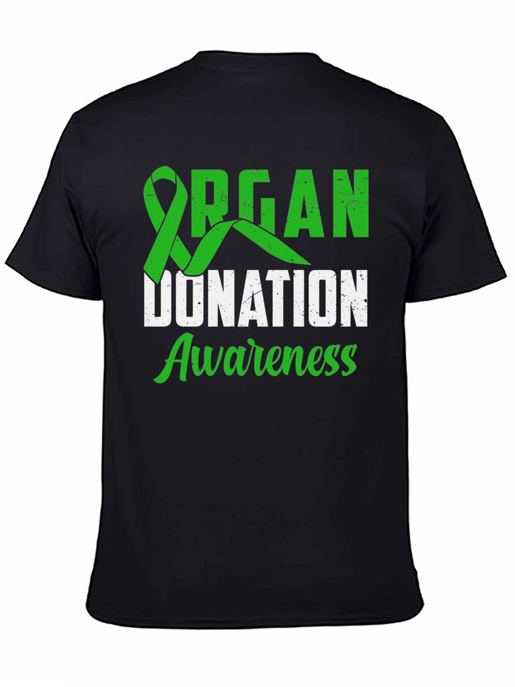 Organ Donation Awareness T-Shirt - Green Ribbon