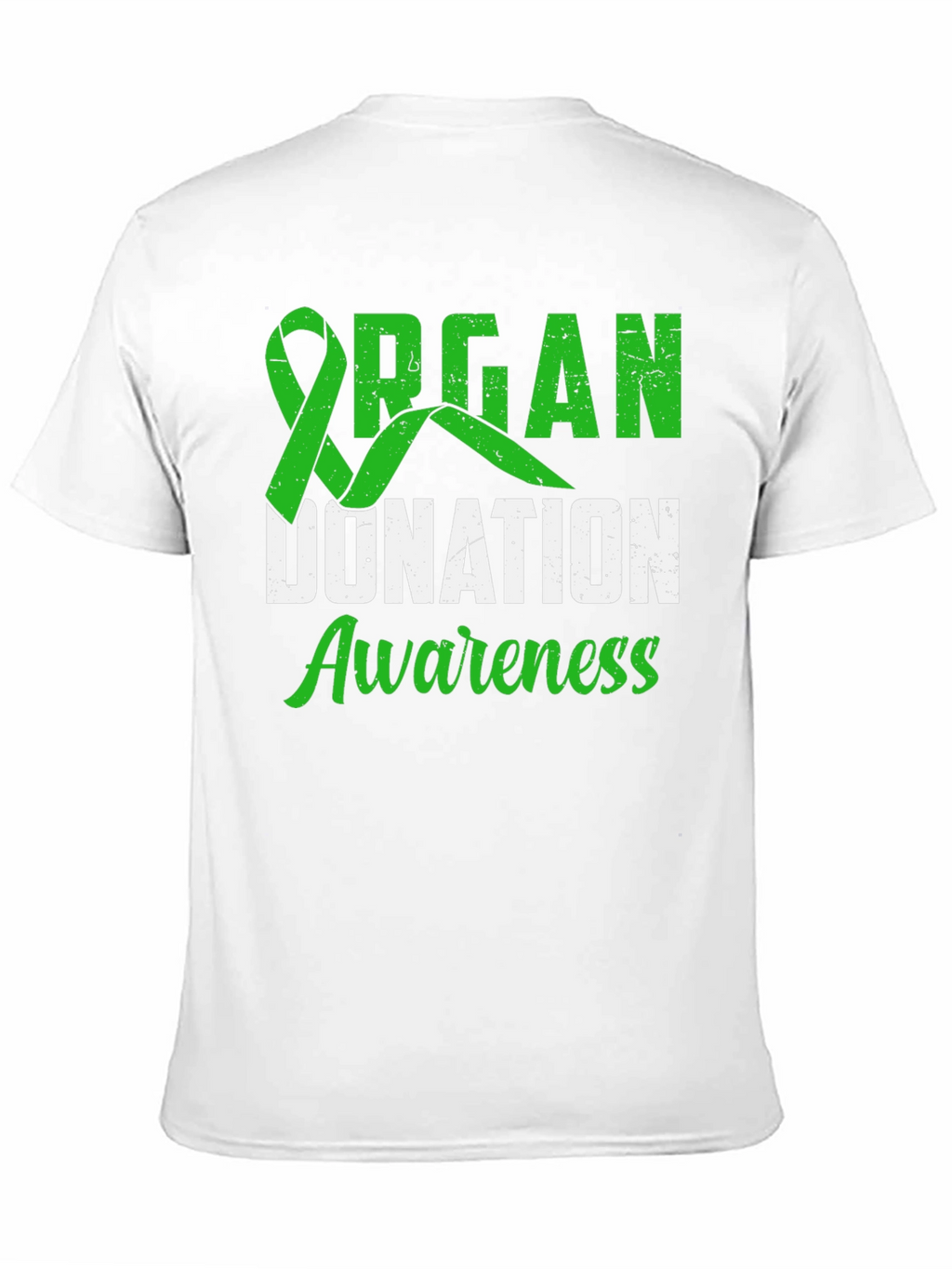 Organ Donation Awareness T-Shirt - Green Ribbon