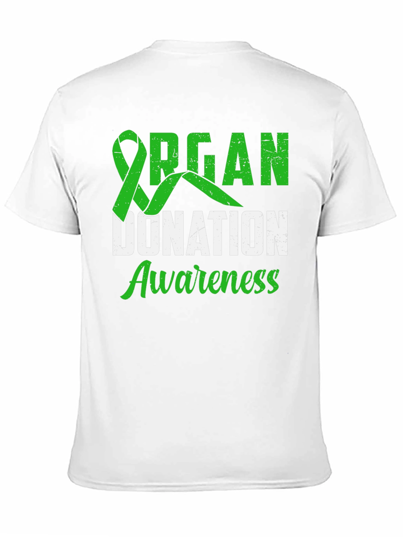 Organ Donation Awareness T-Shirt - Green Ribbon