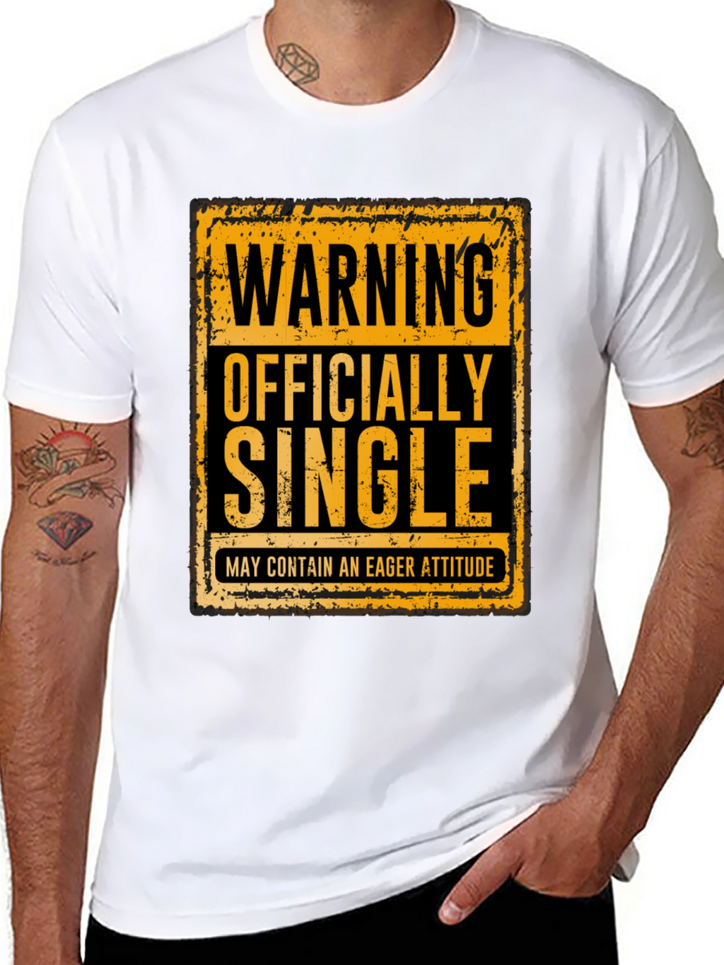 Warning Officially Single T-Shirt