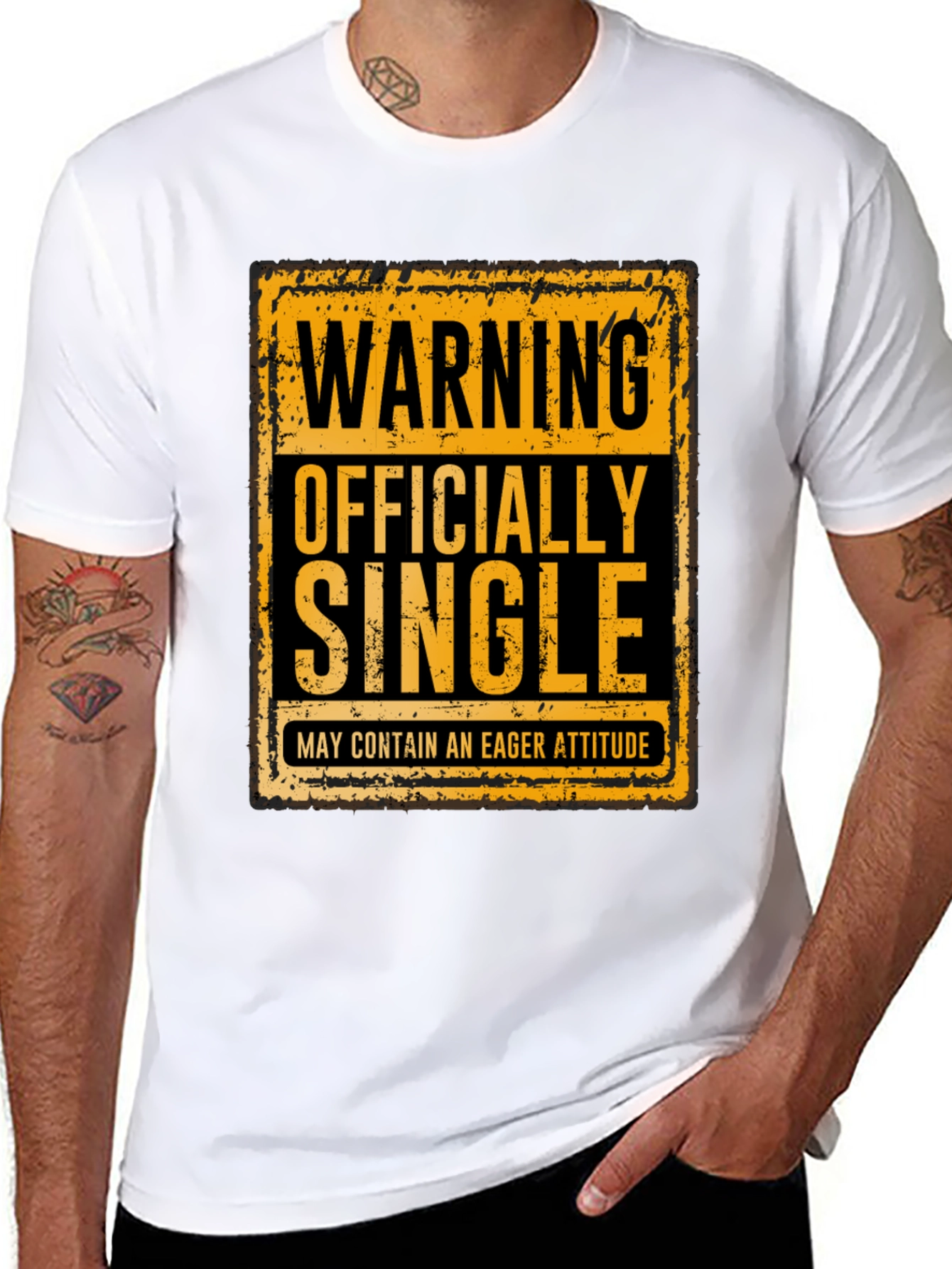 Warning Officially Single T-Shirt