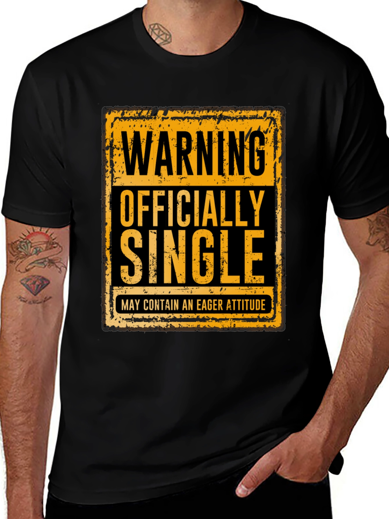 Warning Officially Single T-Shirt