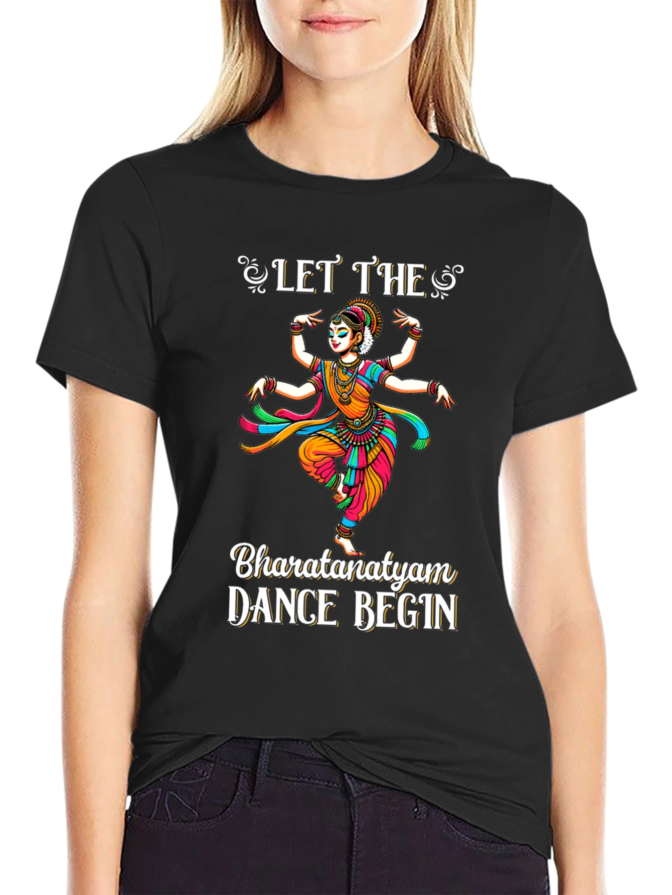 Bharatanatyam Dance Graphic T-Shirt