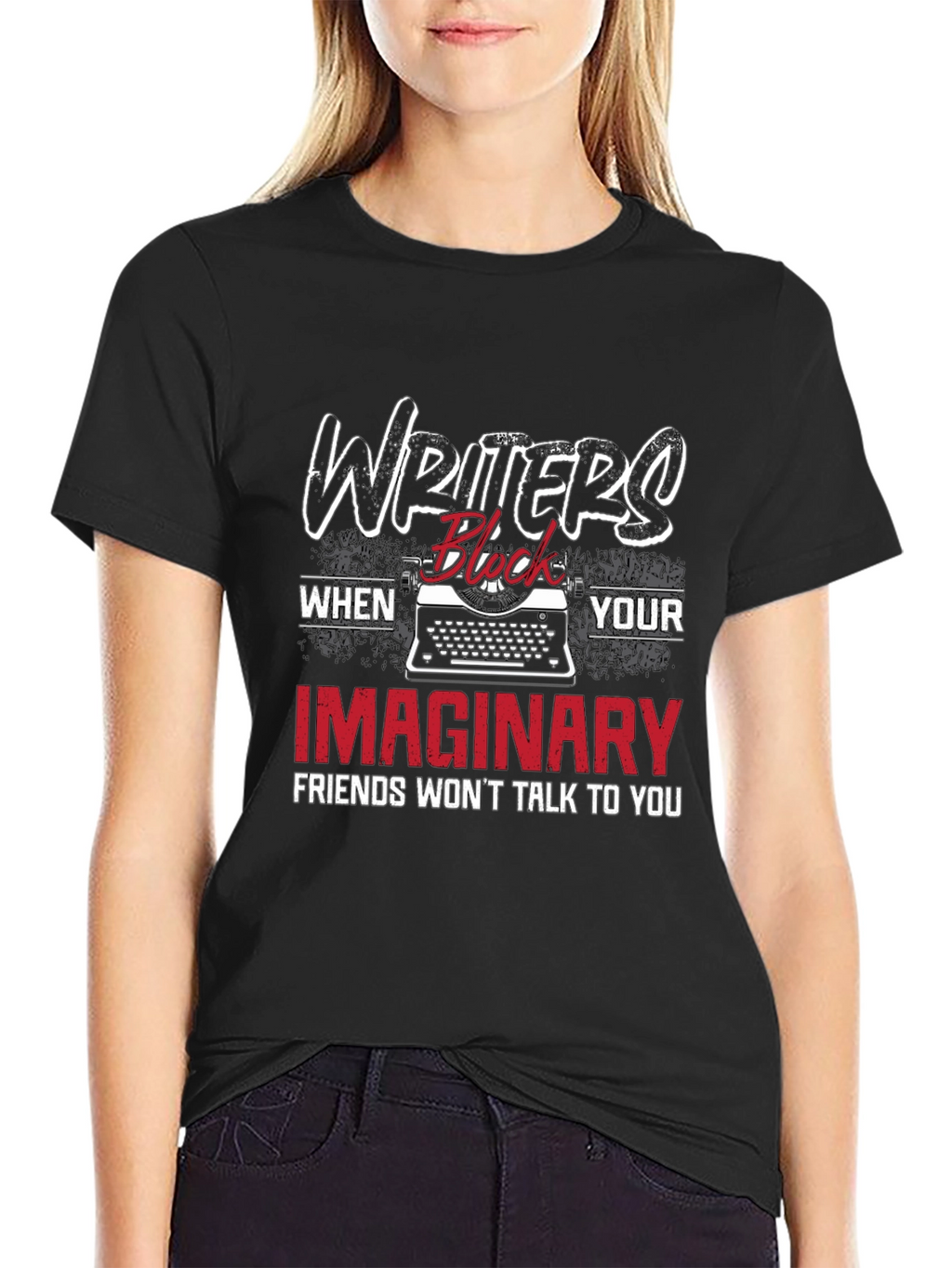 Writers Block Tee - Imaginary Friends