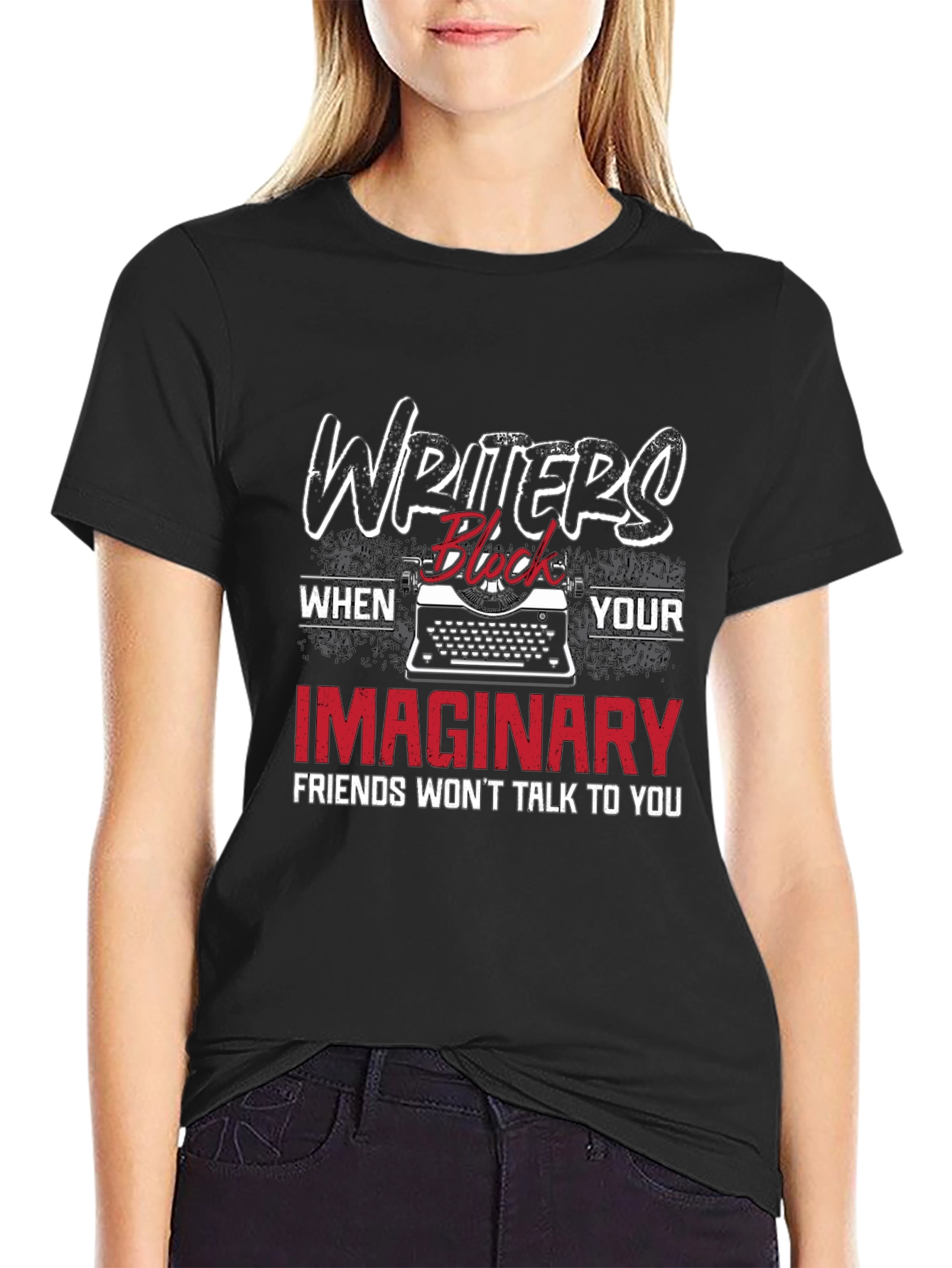 Writers Block Tee - Imaginary Friends
