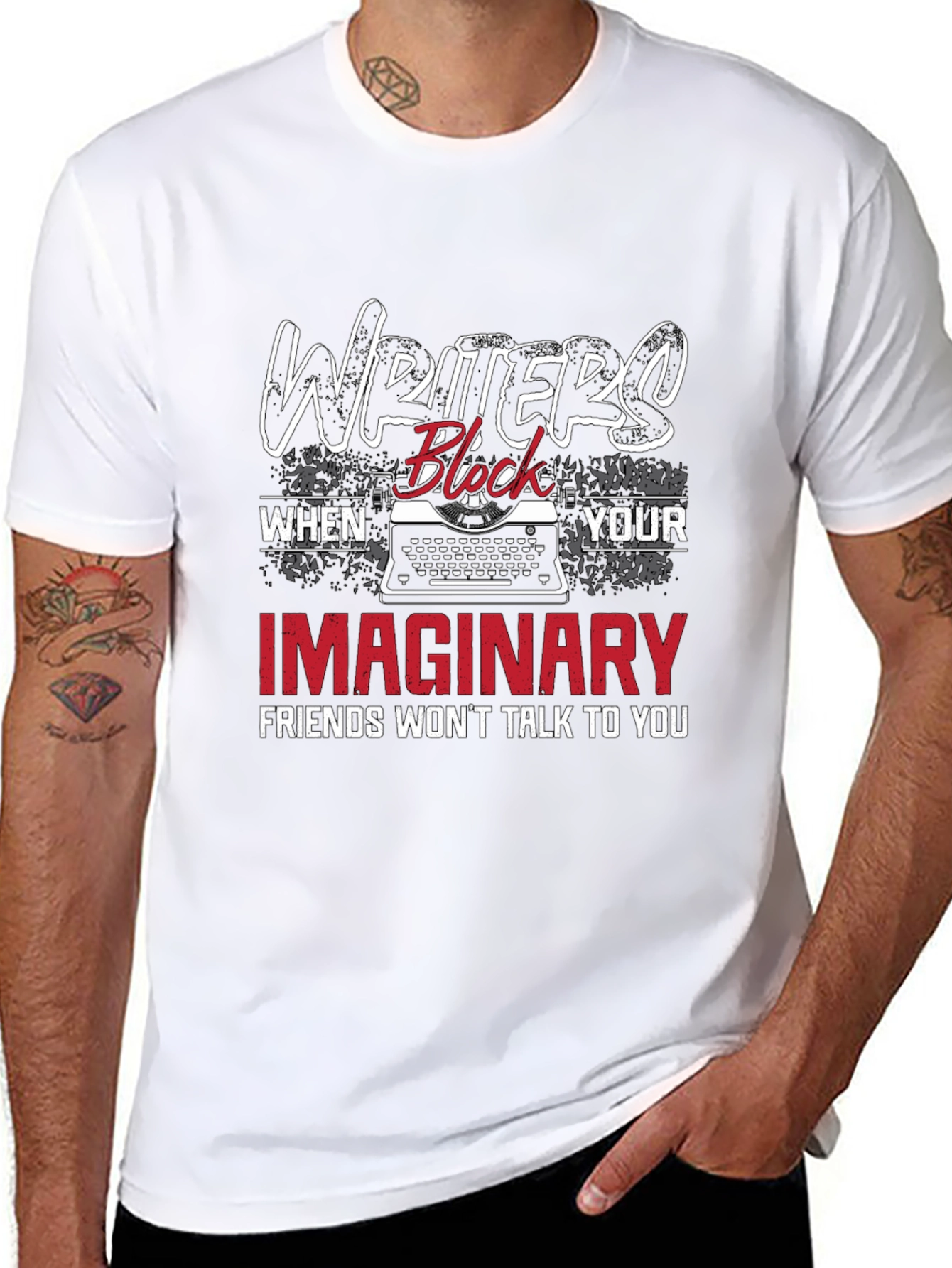 Writers Block Tee - Imaginary Friends