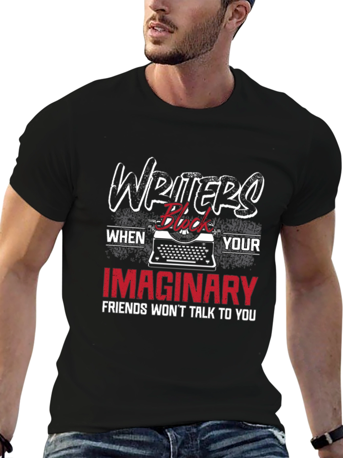 Writers Block Tee - Imaginary Friends