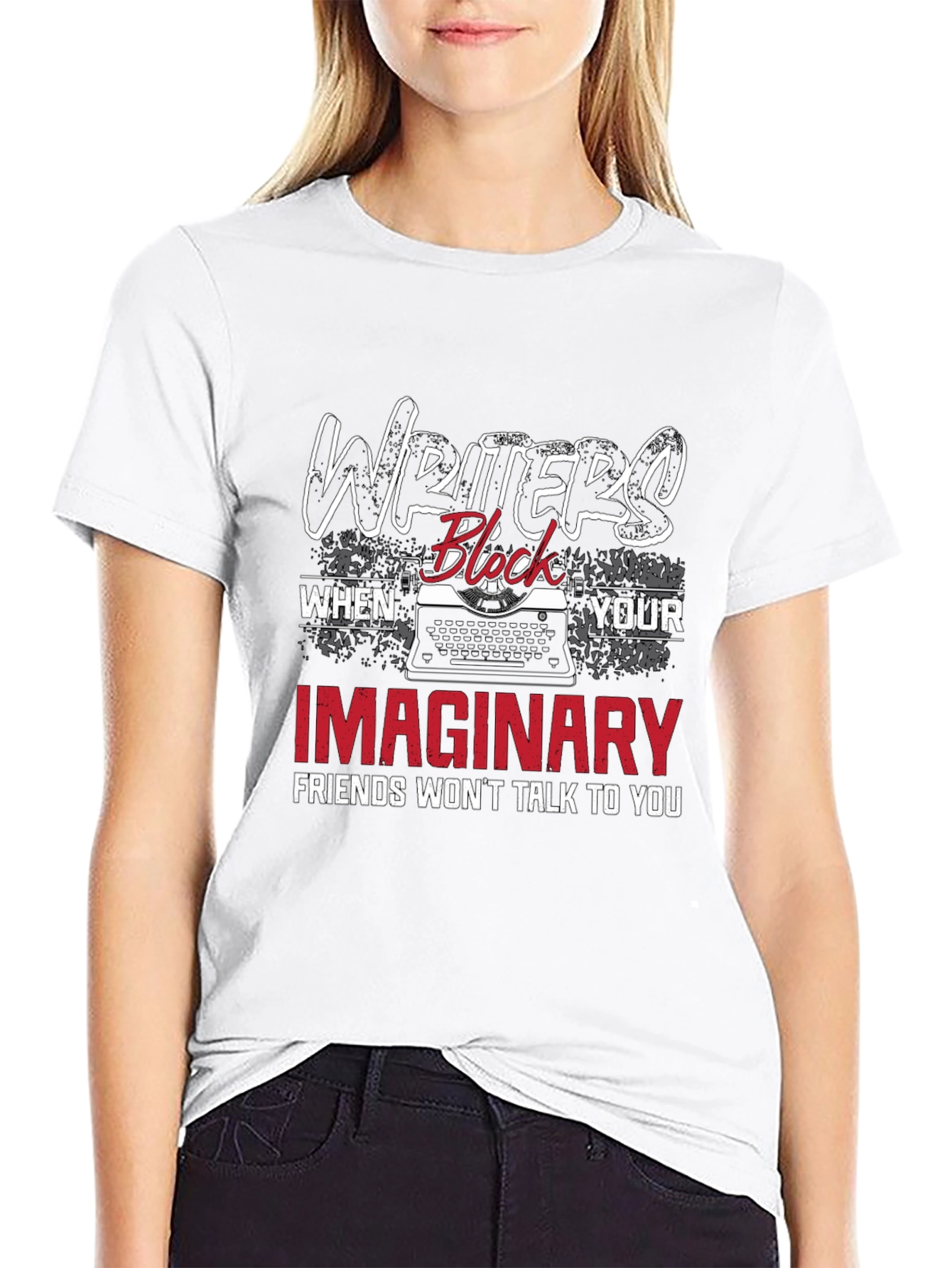 Writers Block Tee - Imaginary Friends