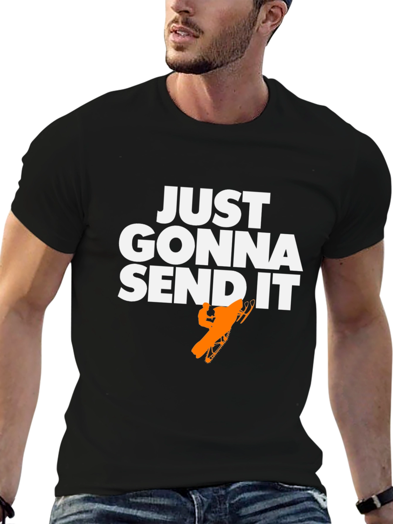 Just Gonna Send It T-Shirt - Snowmobile Graphic Tee