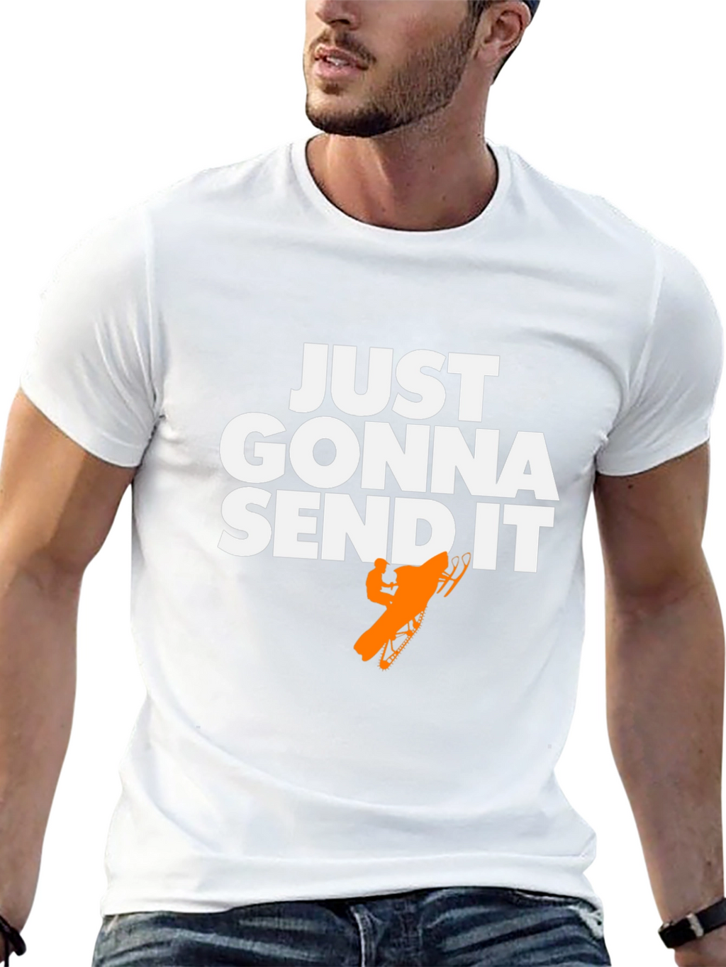 Just Gonna Send It T-Shirt - Snowmobile Graphic Tee