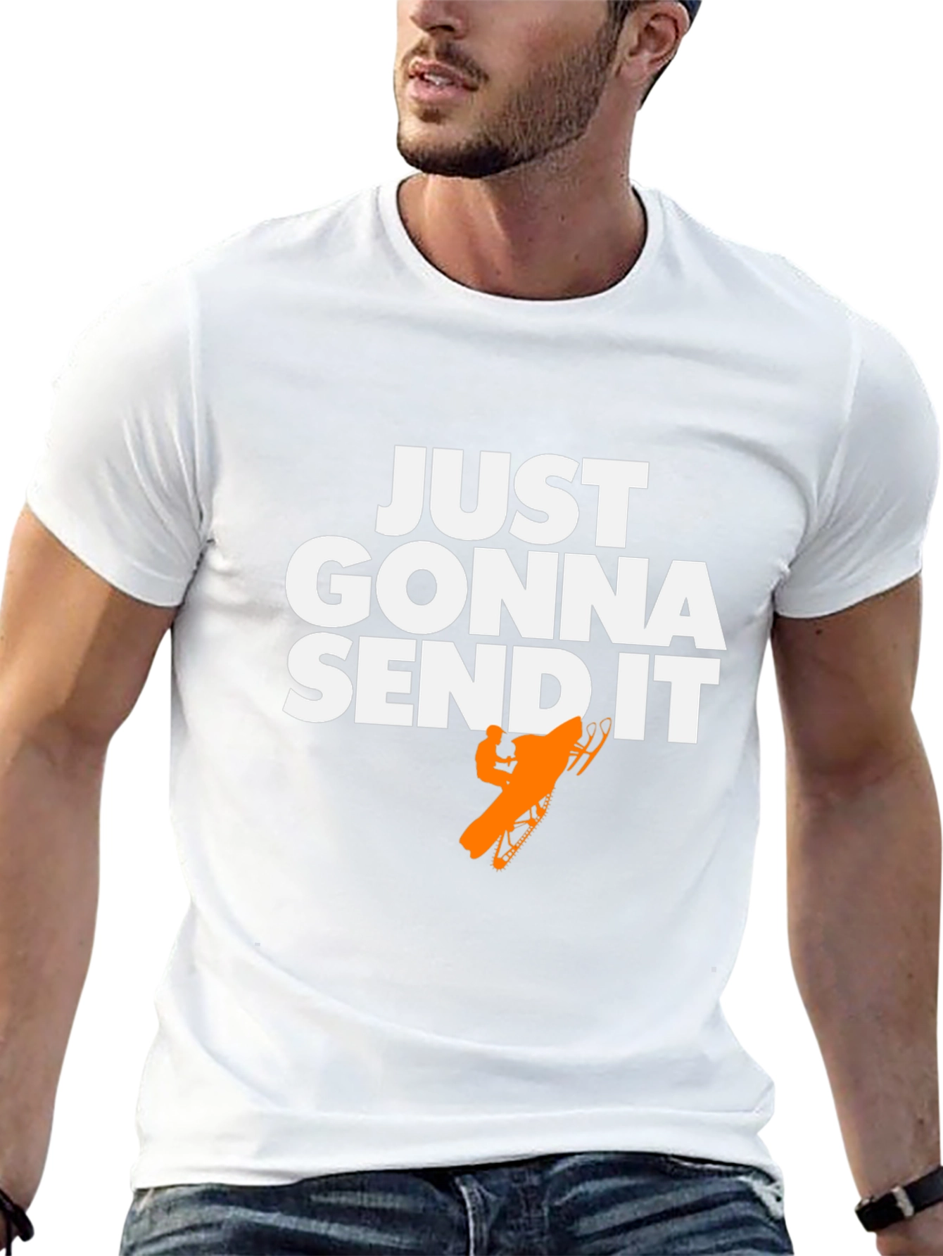 Just Gonna Send It T-Shirt - Snowmobile Graphic Tee